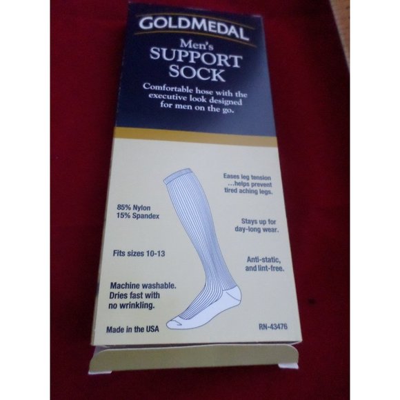 Gold Medal Underwear & Socks Pair Large Gold Medal Over The Calf